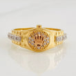 Anillo Correa Corona 4.35g / T8 1/2 Tres Oros 18K