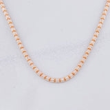 Ice Chain 9.9g / 20 in / 2.4mm Two White Pink Gold 18K