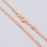 Ice Chain 9.75g / 20 in / 2.4mm Two-Tone White and Rose Gold 18K