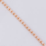 Cadena Ice 9.7g / 20 in / 2.4mm Dos Oros Blanco Rosa 18K