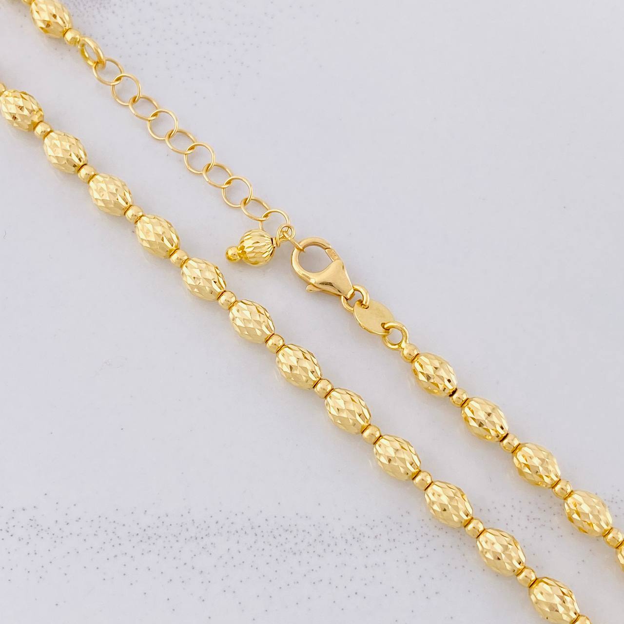 Diamond Cut Military Chain 12.35g / 18 in / 3.9mm Yellow Gold 18K