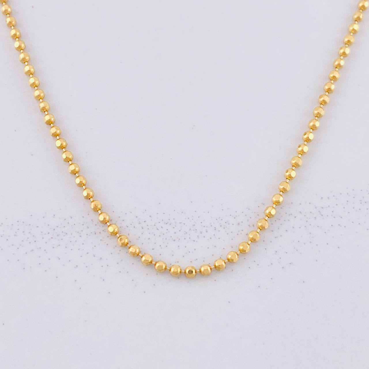 Military Chain 4g / 18 in / 1.4mm 18K Yellow Gold