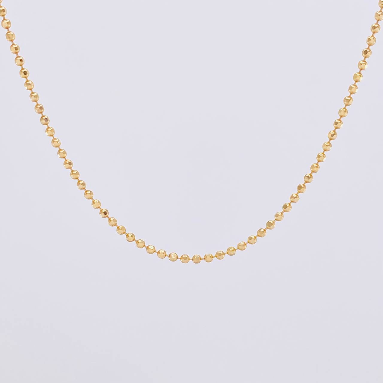 Military Chain 4g / 18 in / 1.4mm 18K Yellow Gold