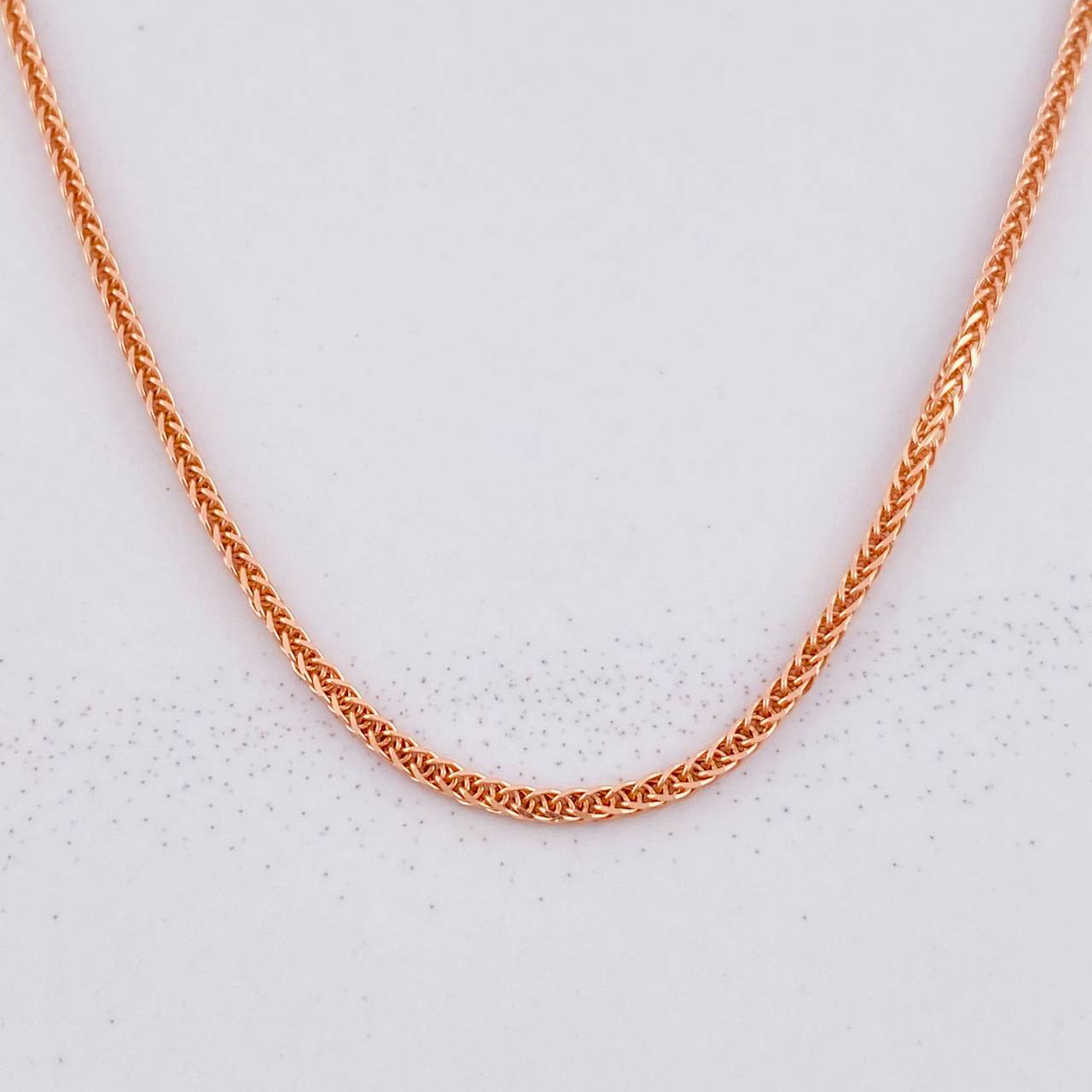 Cadena Franco 2.9g / 18 in / 1.5mm Oro Rosa 18K