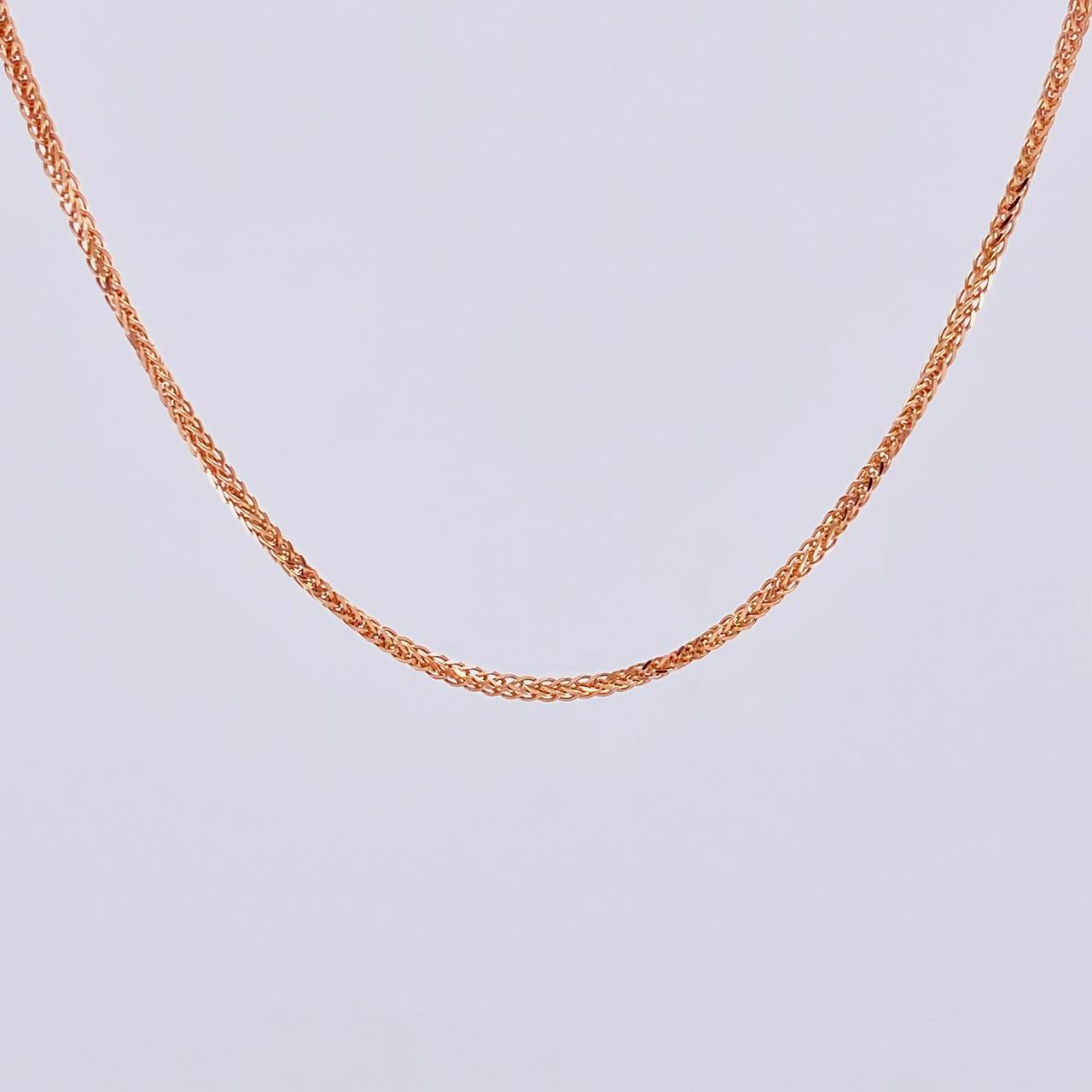 Cadena Franco 2.9g / 18 in / 1.5mm Oro Rosa 18K