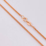 Cadena Franco 2.9g / 18 in / 1.5mm Oro Rosa 18K