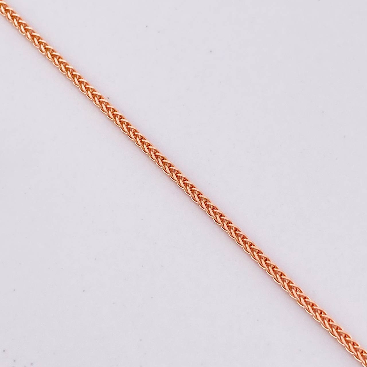 Cadena Franco 2.9g / 18 in / 1.5mm Oro Rosa 18K