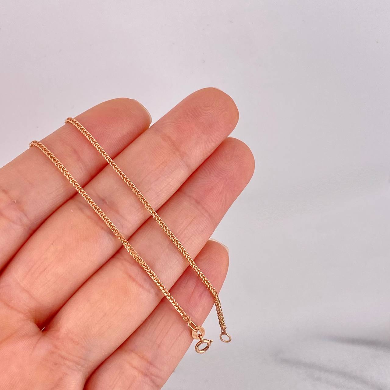 Cadena Franco 2.9g / 18 in / 1.5mm Oro Rosa 18K