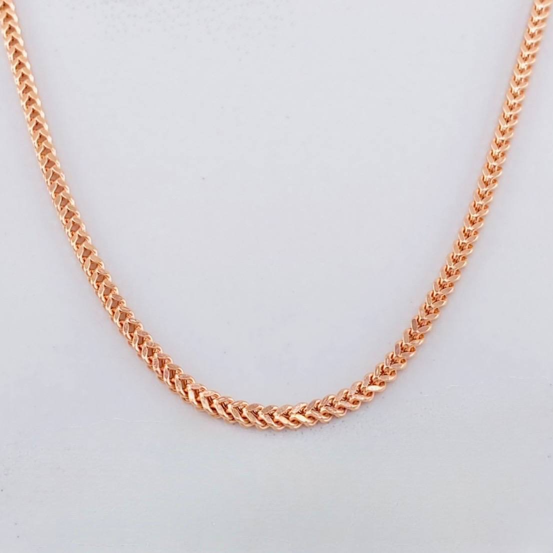 Franco Chain 8.25g / 24 in / 2.2mm Rose Gold 18K