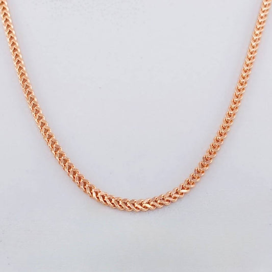 Cadena Franco 8.25g / 24 in / 2.2mm Oro Rosa 18K