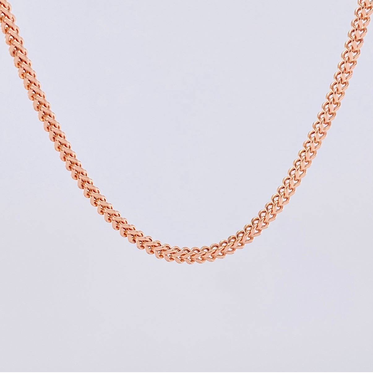 Franco Chain 8.25g / 24 in / 2.2mm Rose Gold 18K
