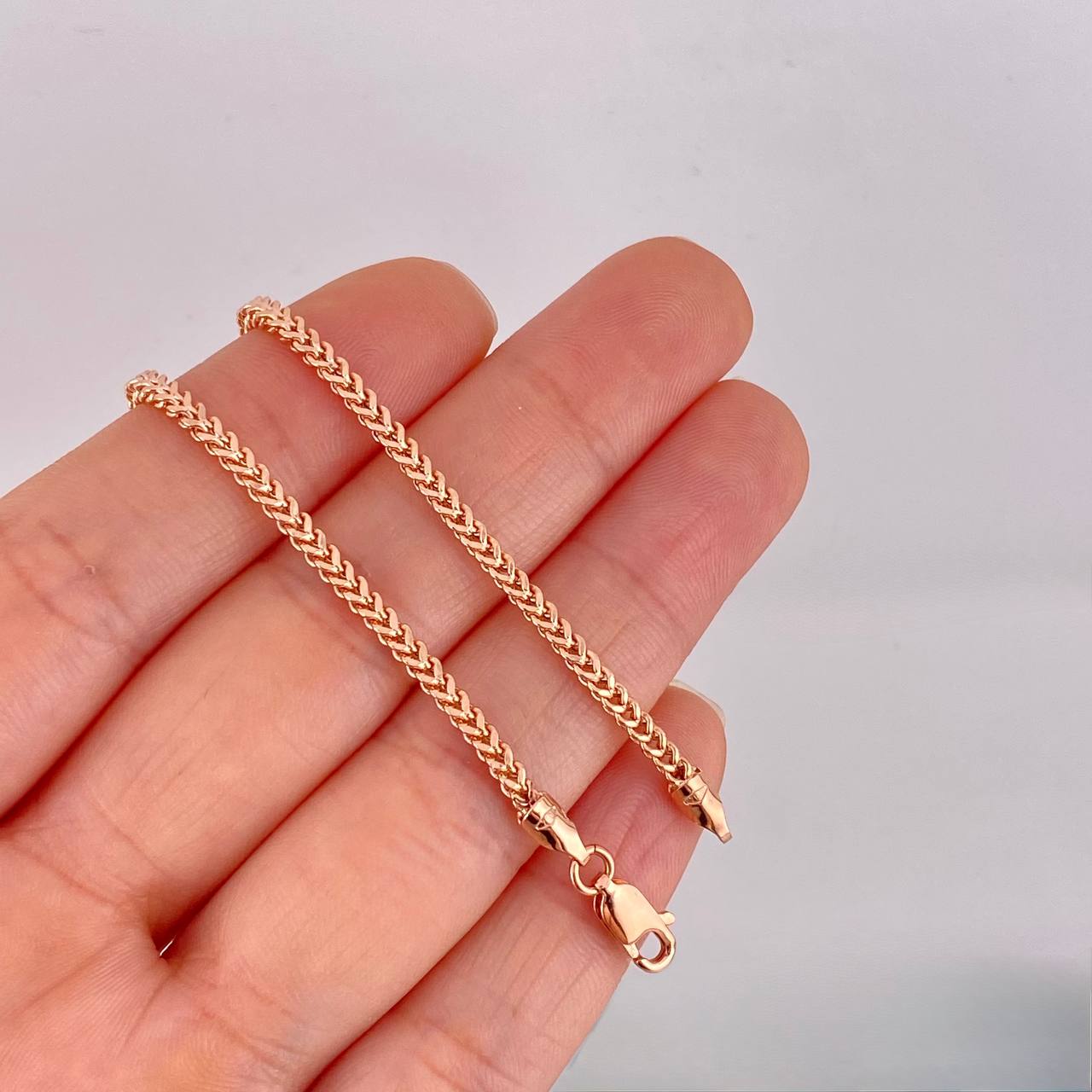 Franco Chain 8.25g / 24 in / 2.2mm Rose Gold 18K