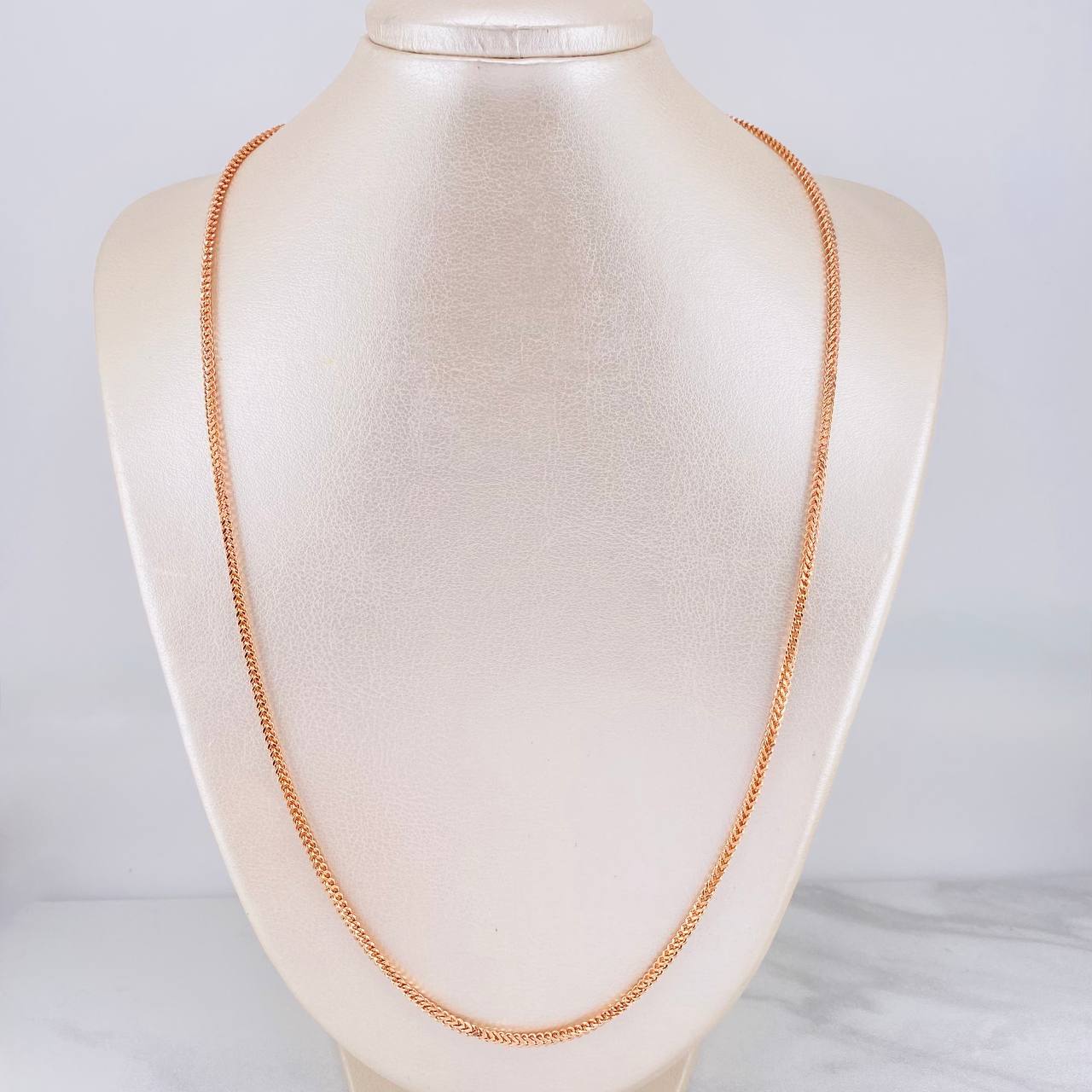 Franco Chain 8.25g / 24 in / 2.2mm Rose Gold 18K