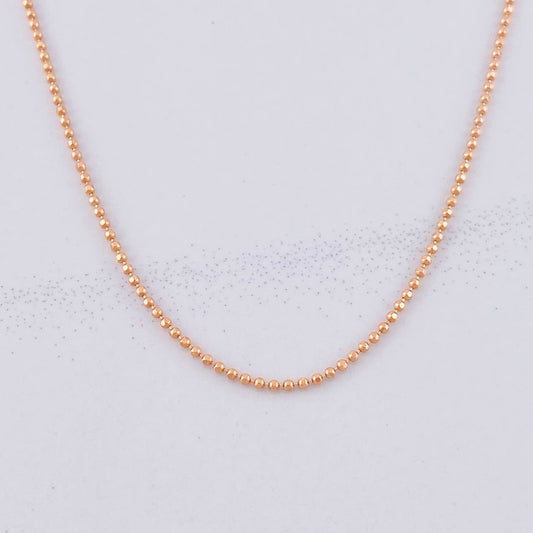 Military Chain 2g / 20 in / 0.9mm 18K Rose Gold