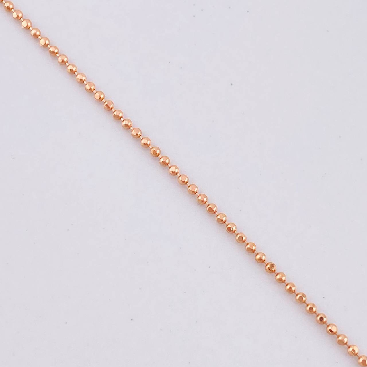 Cadena Militar 2g / 20 in / 0.9mm Oro Rosa 18K