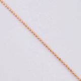 Military Chain 1.95g / 16 in / 1mm 18K Rose Gold