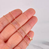 Cadena Militar 1.9g / 16 in / 1mm Oro Rosa 18K