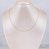 Military Chain 1.95g / 16 in / 1mm 18K Rose Gold