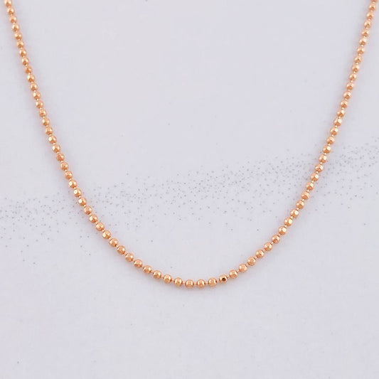 Military Chain 2.75g / 18 in / 1.2mm 18K Rose Gold