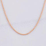 Military Chain 1.9g / 16 in / 0.9mm 18K Rose Gold