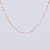 Cadena Militar 2.75g / 18 in / 1.2mm Oro Rosa 18K