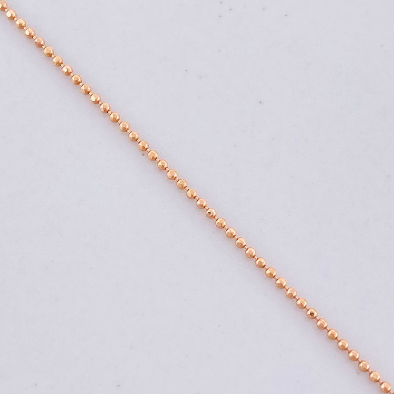 Military Chain 1.9g / 16 in / 0.9mm 18K Rose Gold