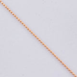 Cadena Militar 2.75g / 18 in / 1.2mm Oro Rosa 18K