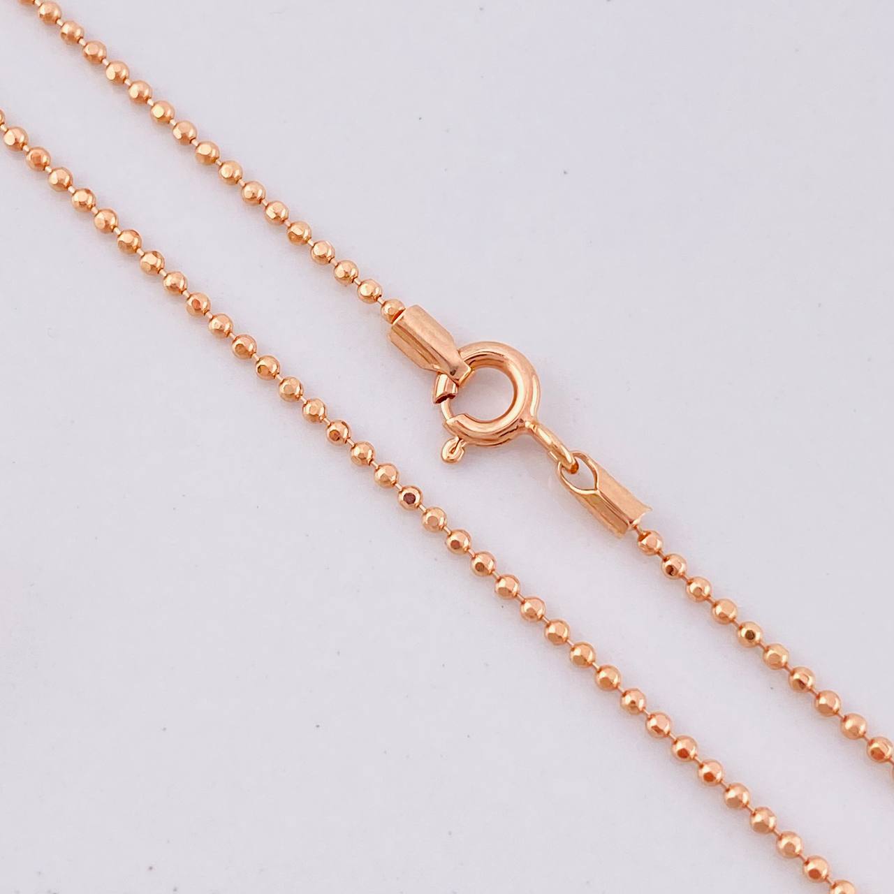 Cadena Militar 2.75g / 18 in / 1.2mm Oro Rosa 18K