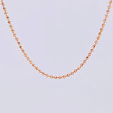 Diamond Cut Military Chain 6.6g / 20 in / 1.7mm Rose Gold 18K