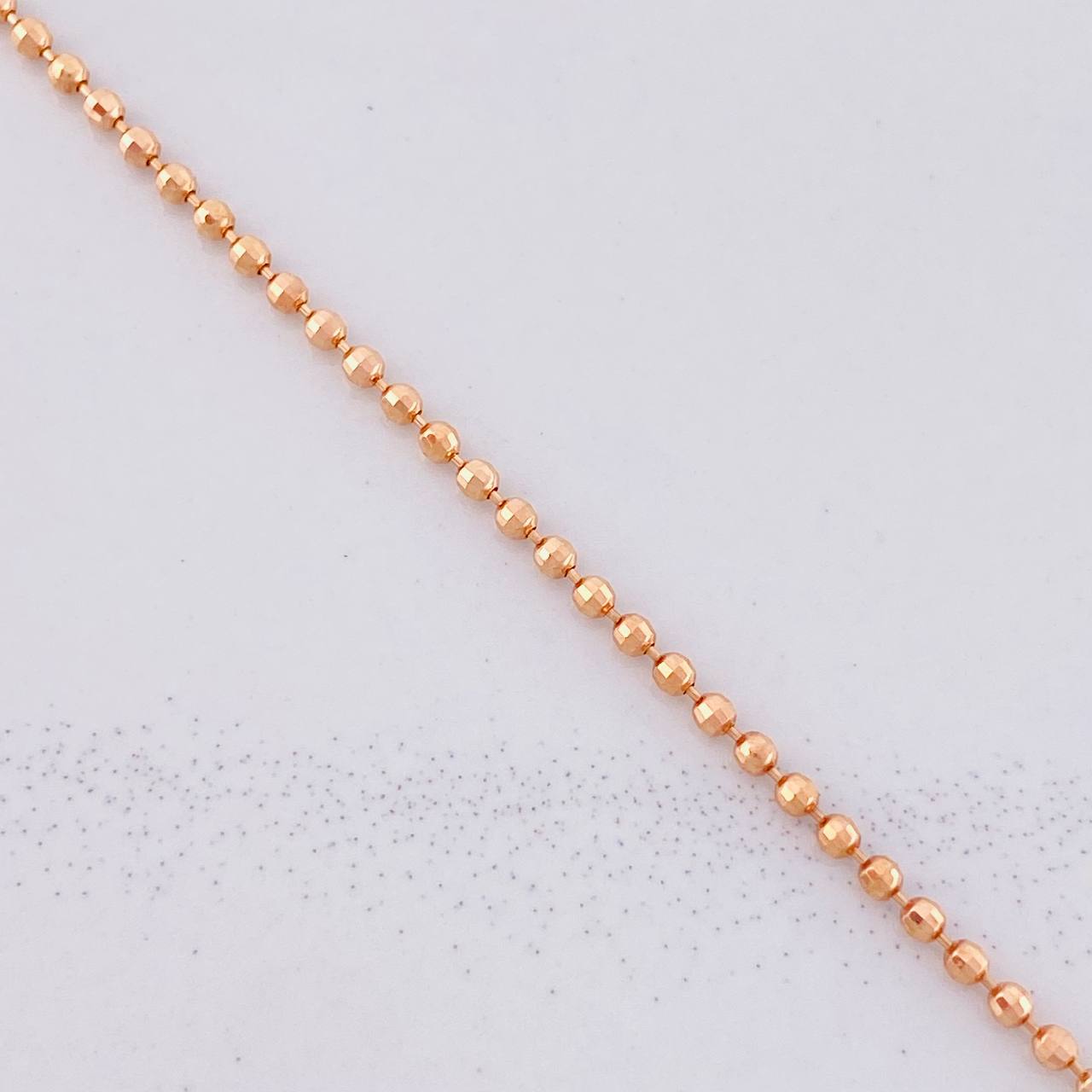 Diamond Cut Military Chain 6.6g / 20 in / 1.7mm Rose Gold 18K
