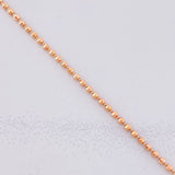 Diamond Cut Military Chain 6.6g / 20 in / 1.7mm Rose Gold 18K