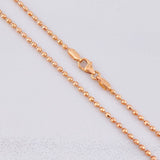 Diamond Cut Military Chain 6.6g / 20 in / 1.7mm Rose Gold 18K
