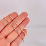 Diamond Cut Military Chain 6.6g / 20 in / 1.7mm Rose Gold 18K
