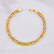 Bracelet Trio Lazo 3.05g / 7 1/4 in / 6mm Three Golds 18K