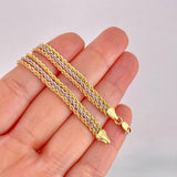 Bracelet Trio Lazo 3.05g / 7 1/4 in / 6mm Three Golds 18K