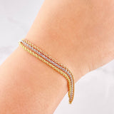 Bracelet Trio Lazo 3g / 7 1/4 in / 6mm Three Golds 18K
