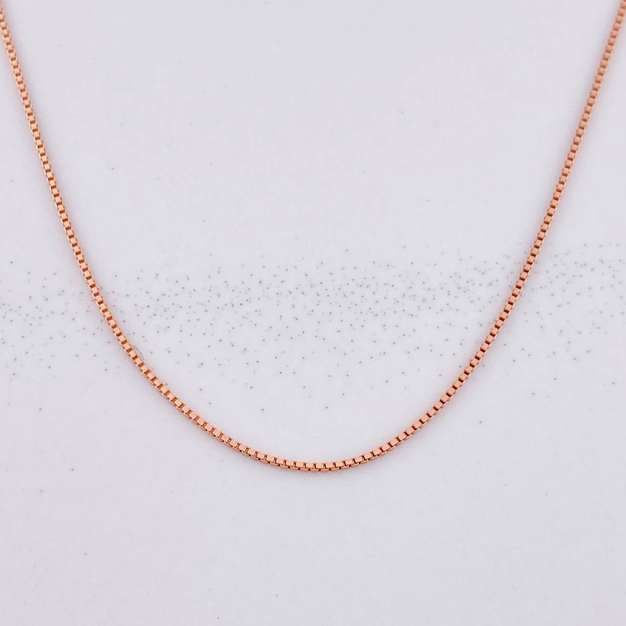 Venetian Chain 1.25g / 18 in / 0.9mm Rose Gold 18K