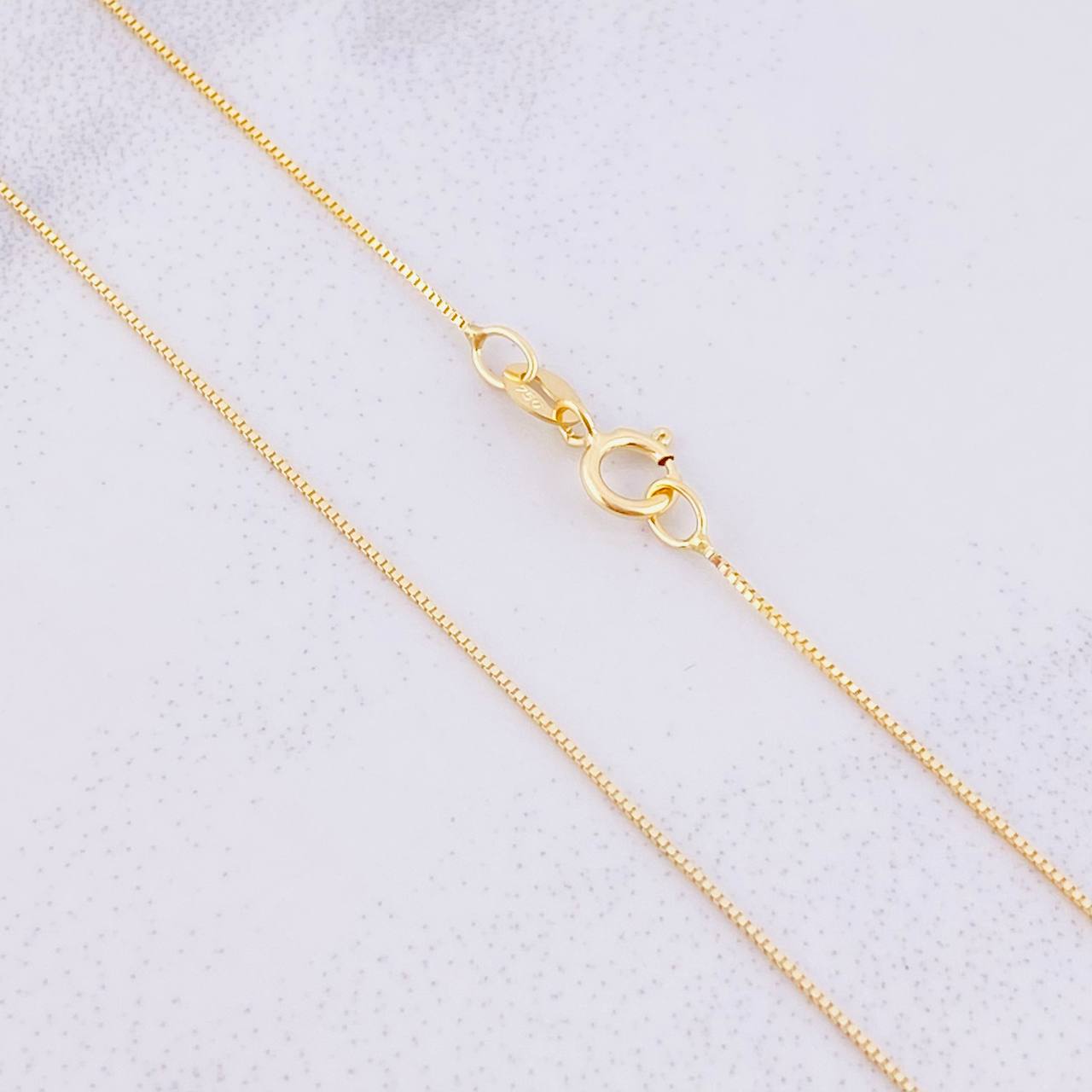 Venetian Chain Set + Virgin of Guadalupe Pendant / 1.35g / 18 in Yellow Gold 18K