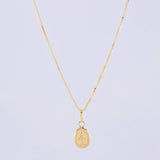 Set Cadena Veneciana + Dije Virgen Milagrosa / 1.35g / 18 in Oro Amarillo 18K