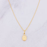 Set Cadena Veneciana + Dije Virgen Milagrosa / 1.35g / 18 in Oro Amarillo 18K