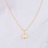 Venetian Chain Set + Heart Pendant / 1.3g / 18 in Yellow Gold 18K