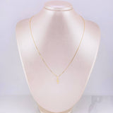 Venetian Chain Set + Cross Pendant / 1.3g / 18 in Yellow Gold 18K