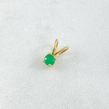 Pendant Gift Stone 0.75gr / 1cm / Emerald 33pts Yellow Gold 18K (Jewel) *
