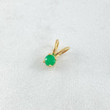 Pendant Gift Stone 0.7gr / 1cm / Emerald 33pts Yellow Gold 18K (Jewel) *