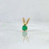 Pendant Stone Gift 0.4gr / 1cm / Emerald 15pts Yellow Gold 18K (Jewel) *