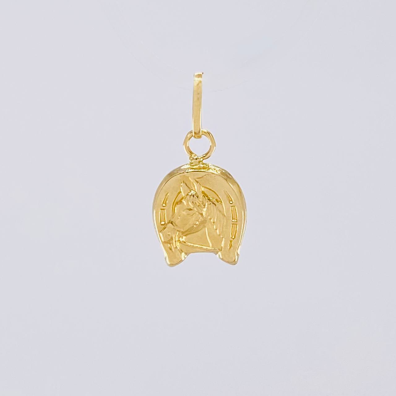 Dije Herradura Caballo 0.4g / 3/4 in Oro Amarillo 18K