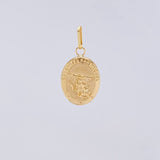 Pendant Saint Michael Archangel Matte 0.85g / 1 in Yellow Gold 18K