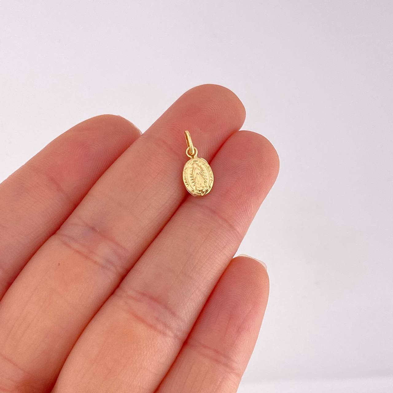 Dije Virgen de Guadalupe 0.25g / 1/2 in Oro Amarillo 18K