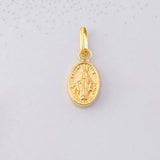 Dije Virgen Milagrosa 0.25g / 1/2 in Oro Amarillo 18K