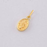 Dije Virgen Milagrosa 0.25g / 1/2 in Oro Amarillo 18K